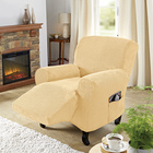Housse pour fauteuil long, beige Eldo