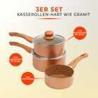 Set 3 casseroles Copper King