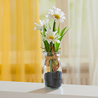 Fleurs dans un verre Eldo, blanc