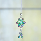 Suspension en verre "Fleur" Eldo, vert