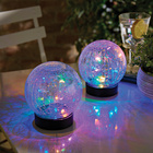 Lot de 2 boules solaires en verre, Gainsborough