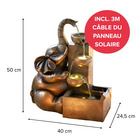 Fontaine solaire avec éléphant Gainsborough