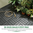 Lot de 8 dalles de jardin clipsables Gainsborough