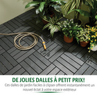 Lot de 8 dalles de jardin clipsables Gainsborough