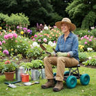 Siège de jardin sur roues Victor Tools