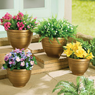 Pots de fleurs Gainsborough, coloris bronze