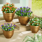 Pots de fleurs Gainsborough, coloris bronze