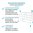 Étendoir à linge pour baignoire Clarsen