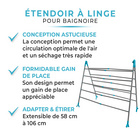 Étendoir à linge pour baignoire Clarsen
