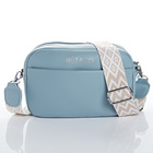 Sac bandoulière "Loreen" Amélie di Santi, bleu ciel