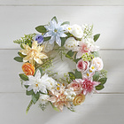 Couronne de fleurs aux couleurs pastel Eldo