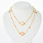 Collier " Fleur" à 2 rangs