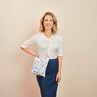 Sac à main   "Fleurs bleues" RFID