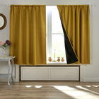 Rideau occultant coloris or 140 x 140 cm Eldo