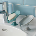 Lot de 2 porte-savons, gris et turquoise