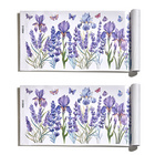 Lot de 2 feuilles pour fenêtres décor "Lavande" Eldo