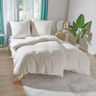 Parure de lit  Tencel avec drap 3 pièces Eldo, crème