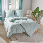 Parure de lit  Tencel avec drap 3 pièces Eldo, vert