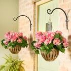 Suspension jardinière "Hortensias", rose