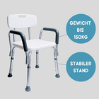 Siège de douche avec accoudoirs