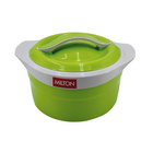 Lot de 3 plats isothermes Basilico, vert
