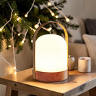 Lampe LED portative Eldo, couleur bois