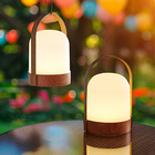 Lampe LED portative Eldo, couleur bois
