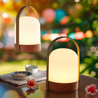 Lampe LED portative Eldo, couleur bois