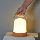 Lampe LED portative Eldo, couleur bois