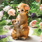 Maman suricate avec bébé