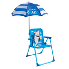 Chaise pliante enfant + parasol Requin bleu