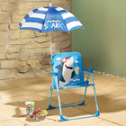 Chaise pliante enfant + parasol Requin bleu