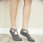 Lot de 3 paires de chaussettes à picots, baies, gris, abricot