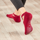 Lot de 3 paires de chaussettes à picots, baies, gris, abricot
