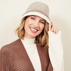 Chapeau en maille Amélie di Santi, beige