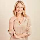 Collier "Arbre de vie", marron