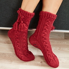 Chaussettes antidérapantes, bordeaux, 1 paire