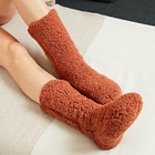 Chaussettes douillettes, cognac