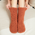 Chaussettes douillettes, cognac