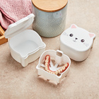 Boîte pour prothèses dentaires "Chat" Java