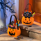 Sac Halloween "Citrouille avec chat" Eldo