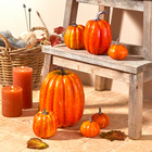 Lot de 7 citrouilles décoratives Eldo