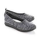 Mocassins souples, gris/noir
