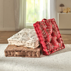 Coussin rehausseur en velours Eldo, crème