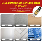 Lot de 2 résines SureBond époxy polyvalentes transparentes Victor Tools