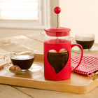 Cafetière rouge "Cœur" 600 ml