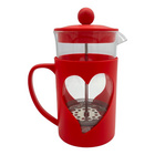 Cafetière rouge "Cœur" 600 ml