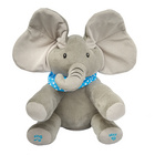 Jouet éléphant en peluche interactif avec musique et mouvement