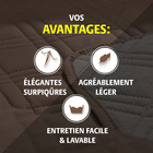 Protège-fauteuil Eldo, beige