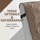 Protège-fauteuil Eldo, beige